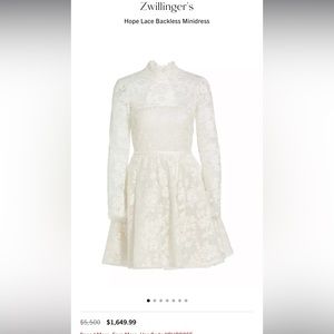 Zwillinger’s Hope Lace Backless Dress
